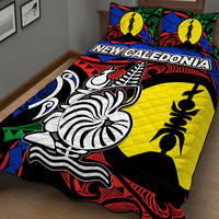 New Caledonia Quilt Bed Set Color Flag LT6 - Polynesian Pride