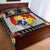(Custom Personalised) Tonga Quilt Bed Set Black Style LT6 - Polynesian Pride