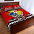 (Custom Personalised) Tonga Ngatu Quilt Bed Set Red Style LT6 - Polynesian Pride