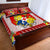 (Custom Personalised) Tonga Quilt Bed Set Red Style No.2 LT6 - Polynesian Pride