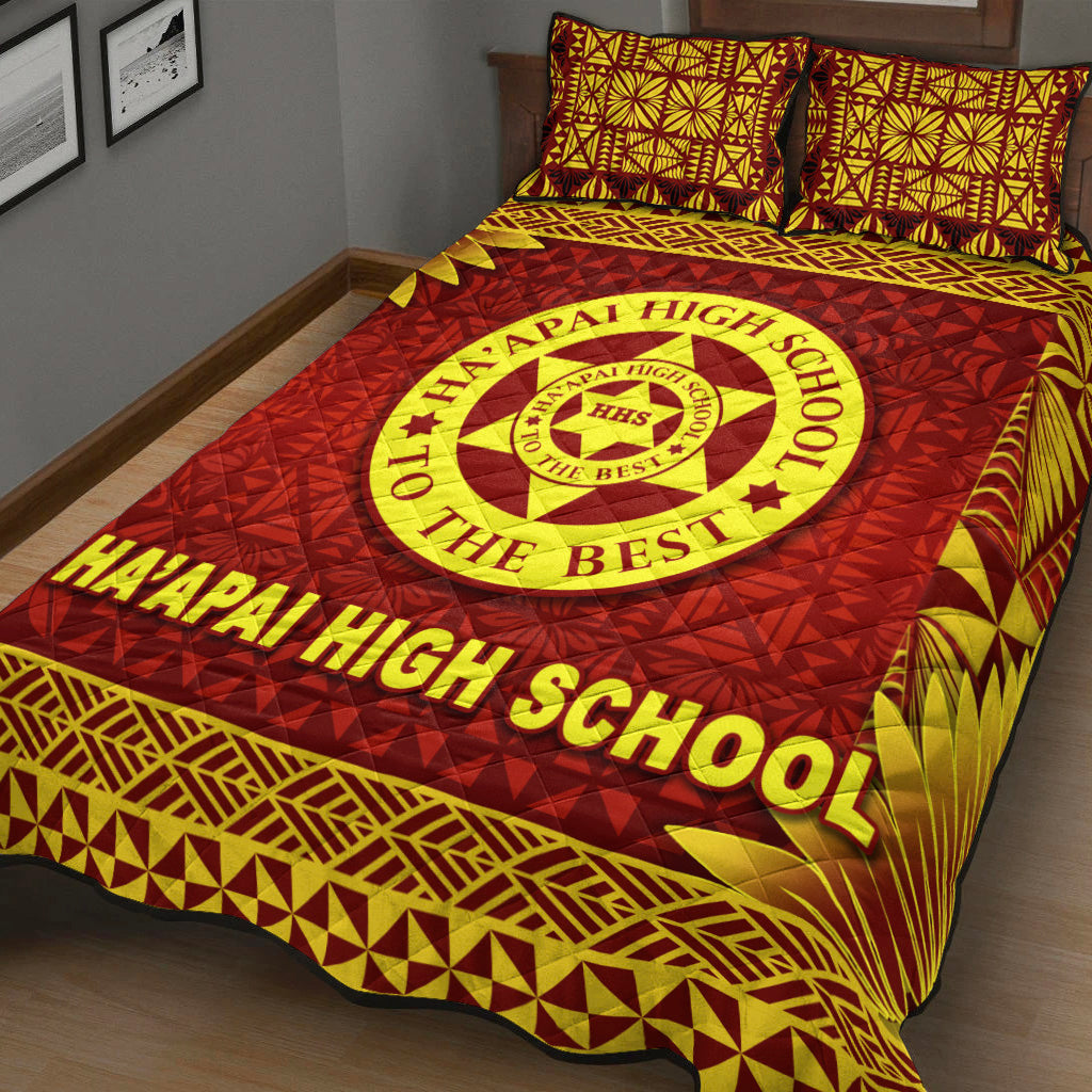 Tonga Ha'apai High School Quilt Bed Set Simplified Version LT8 - Polynesian Pride