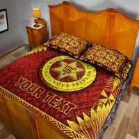 (Custom Personalised) Tonga High School Quilt Bed Set Simplified Version LT8 - Polynesian Pride