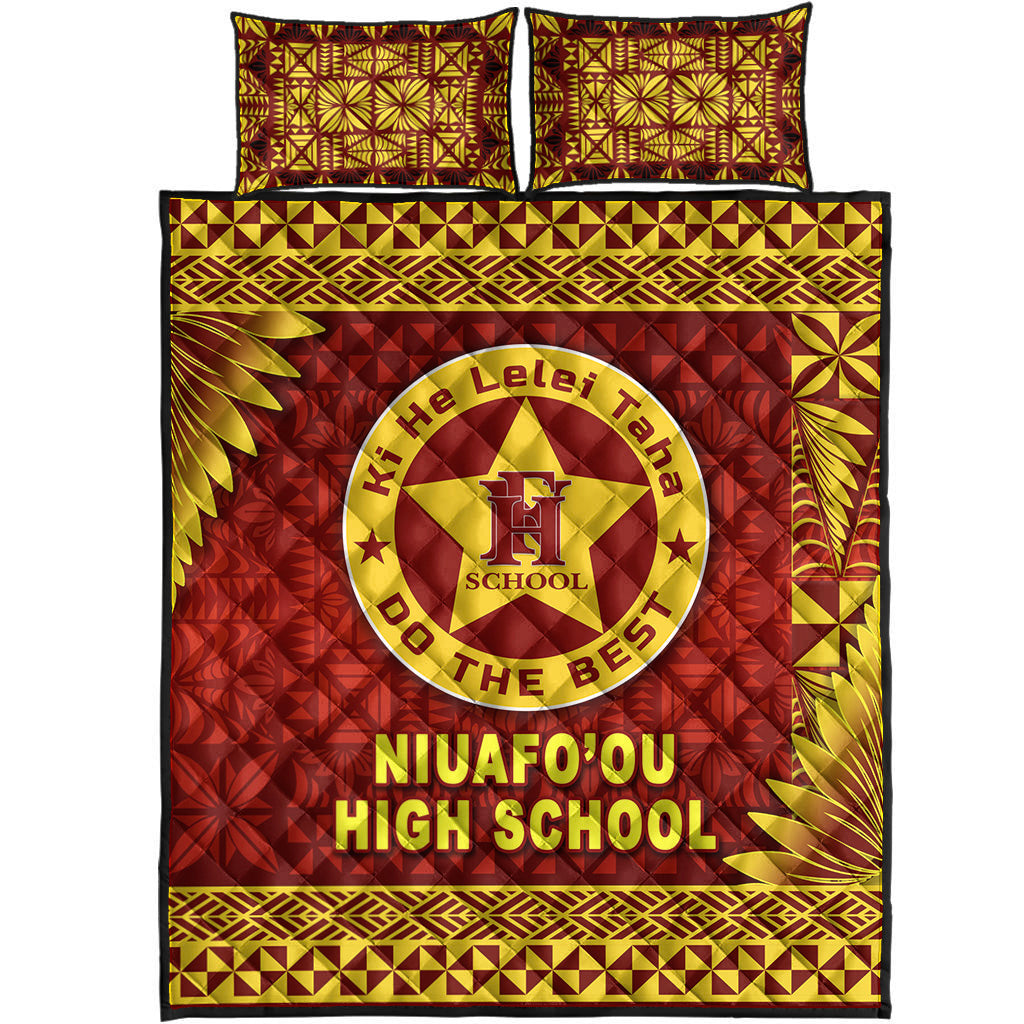 Tonga Niuafo'ou High School Quilt Bed Set Simplified Version LT8 - Polynesian Pride