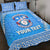 (Custom Personalised) Tonga Apifo'ou College Quilt Bed Set Simplified Version LT8 Blue - Polynesian Pride