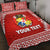 (Custom Personalised) Tonga Coat Of Arms Quilt Bed Set Simplified Version - Red LT8 Red - Polynesian Pride