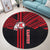 Kahuku Passionate Round Carpet Hawaii High & Intermediate School LT13 Round Carpet Black - Polynesian Pride