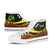 Tonga High Top Shoes Reggae - Polynesian Tentacle Tribal Pattern - Polynesian Pride