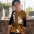 (Custom Personalised) New Caledonia Raglan 3/4 Sleeve T Shirt Nautilus Gold Polynesian Hibiscus LT13 Gold - Polynesian Pride
