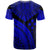 Kosrae T Shirt Royal Blue Polynesian Necklace and Lauhala - Polynesian Pride