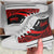 Hawaii High Top Shoes Red - Polynesian Tentacle Tribal Pattern - Polynesian Pride