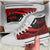 Fiji Custom Personalised High Top Shoes Red - Polynesian Tentacle Tribal Pattern - Polynesian Pride