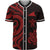 Tokelau Baseball Shirt - Red Tentacle Turtle Unisex Red - Polynesian Pride