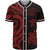Palau Baseball Shirt - Red Tentacle Turtle Unisex Red - Polynesian Pride