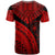Chuuk T Shirt Red Polynesian Necklace and Lauhala - Polynesian Pride