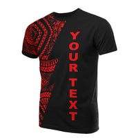 Micronesian Custom All Over T Shirt Micronesian Pattern Red Red - Polynesian Pride