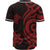 Hawaii Baseball Shirt - Red Tentacle Turtle - Polynesian Pride