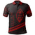 Guam Polo Shirt In My Heart Style Red Polynesian Patterns Unisex Black - Polynesian Pride