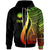 Northern Mariana Islands Zip up Hoodie Reggae Tentacle Tribal Pattern Unisex Reggae - Polynesian Pride