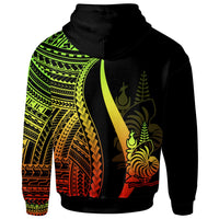 New Caledonia Custom Hoodie Reggae Tentacle Tribal Pattern - Polynesian Pride