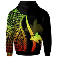 Papua New Guinea Zip up Hoodie Reggae Tentacle Tribal Pattern - Polynesian Pride