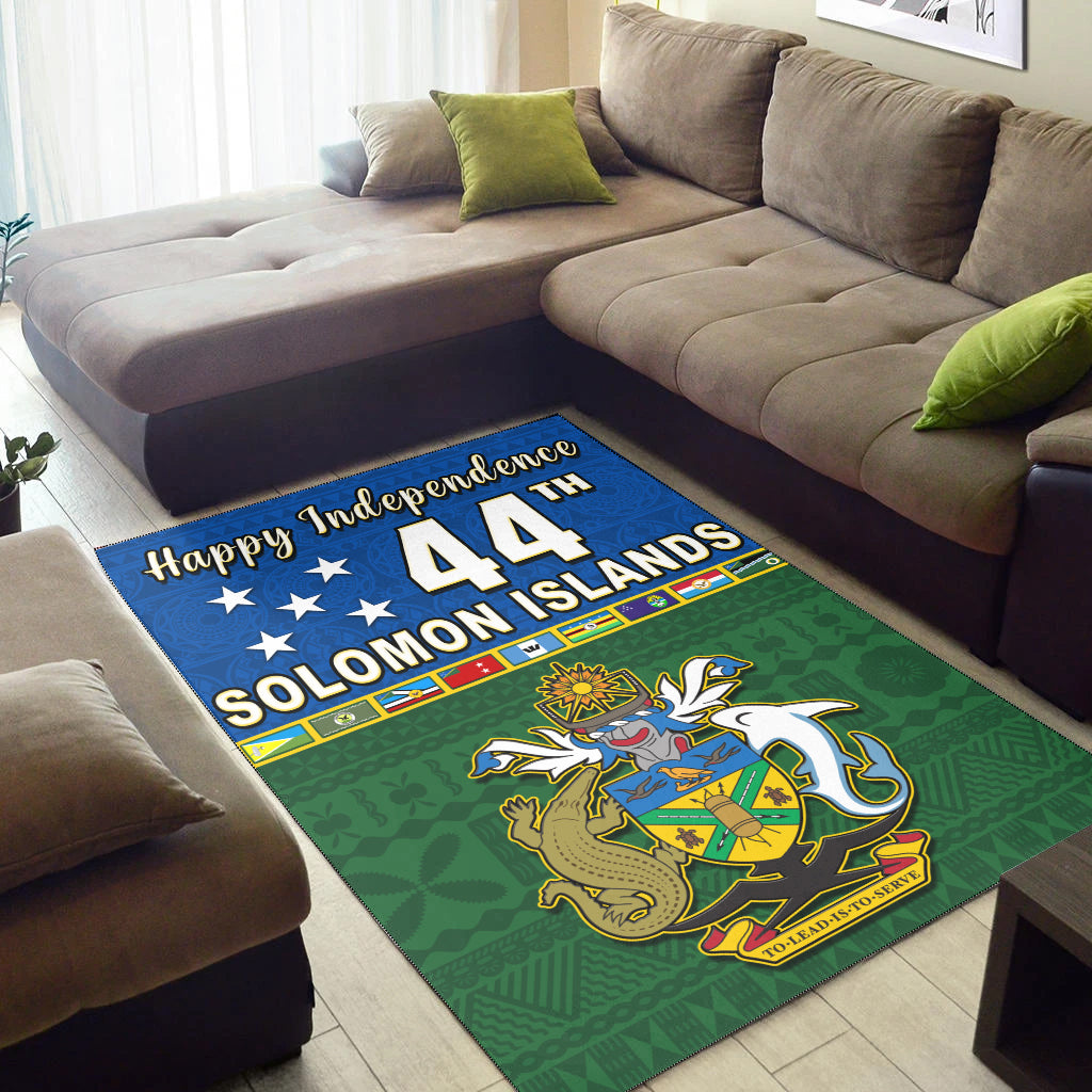 Solomon Islands National Day Area Rug Independence Day Tapa Pattern LT13 - Polynesian Pride