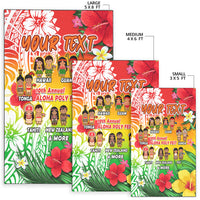 (Custom Personalised) Aloha Poly Fest Area Rug Polynesian Pattern With Tropical Flowers LT14 - Polynesian Pride