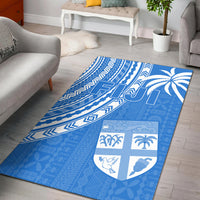 Fiji Rugby Sevens Area Rug Fijian 7s Tapa Polynesian Blue Ver.01 LT13 Blue - Polynesian Pride
