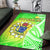 Happy Mangaia Gospel Day Area Rug Cook Islands Coat Of Arms Polynesian Pattern LT14 - Polynesian Pride