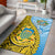 Tuvalu 1978 Area Rug Happy 44th Independence Anniversary Polynesian Pattern LT14 Yellow - Polynesian Pride