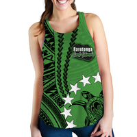 Cook Islands Rarotonga Polynesian Women Tank Top LT6 Green - Polynesian Pride