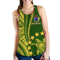 Cook Islands Polynesian Women Tank Top LT6 Green - Polynesian Pride