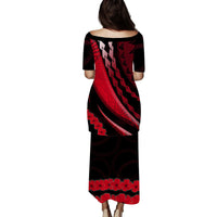 Tonga Puletaha Dress Artsy Red Style LT9 - Polynesian Pride
