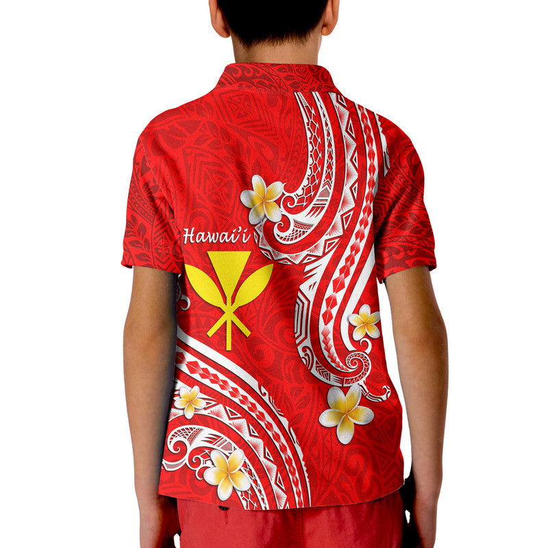 Hawaii Polo Shirt Red Polynesian Line Style LT9 - Polynesian Pride