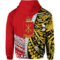 Tonga Terra Marique Hoodie Red Polynesian Minimalist Style LT9 - Polynesian Pride