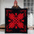 Hawaiian Quilt Maui Plant And Hibiscus Premium Quilt - Red Black - AH - Polynesian Pride