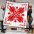 Hawaiian Quilt Maui Plant And Hibiscus Premium Quilt - Red White - AH - Polynesian Pride