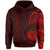 Hawaii Polynesian Hoodie Red Emboss Style - Polynesian Pride