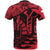 Tahiti T Shirt Tahiti Flag Vintage Style Red A02 - Polynesian Pride