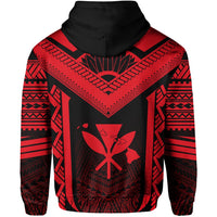 Hawaii Kanaka Polynesian Hoodie Active Red - Polynesian Pride