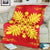 Hawaiian Quilt Maui Plant And Hibiscus Premium Blanket - Royal - AH - Polynesian Pride
