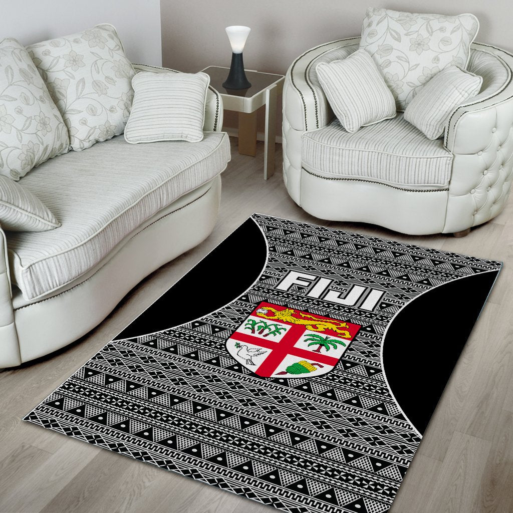 Fiji Area Rug - Tapa Pattern Sport Style - Polynesian Pride