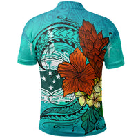 Samoa Polo Shirt Tropical Flowers Style - Polynesian Pride