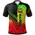 Samoa Polo Shirt Reggage Color Symmetry Style Unisex Black - Polynesian Pride