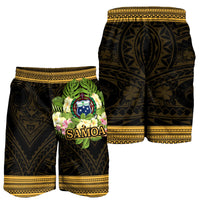 Samoa Men's Shorts - Polynesian Gold Patterns Collection - Polynesian Pride