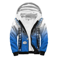Fiji Sherpa Hoodie Kaiviti Fijian Special Tapa Pattern LT14 Unisex Blue - Polynesian Pride