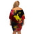 (Custom Personalised) Papua New Guinea Off Shoulder Short Dress Bird of Paradise Ver.01 LT13 - Polynesian Pride