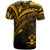 Solomon Islands T Shirt Gold Color Cross Style - Polynesian Pride