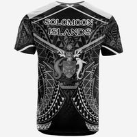 Solomon Islands T Shirt Solomon Islands Seal With White Line Style - Polynesian Pride