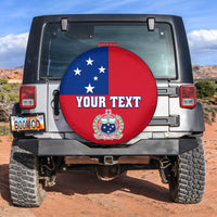(Custom Personalised) Samoa Spare Tire Cover Proud Samoan Flag LT13 Red - Polynesian Pride