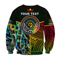 (Custom Personalised) Vanuatu Mix Maori And Aboriginal SweaterShirt LT6 - Polynesian Pride